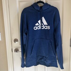 Adidas Men's Navy Blue Hoodie